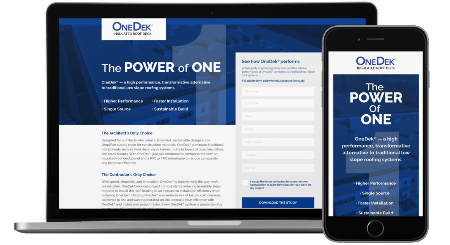 OneDek website